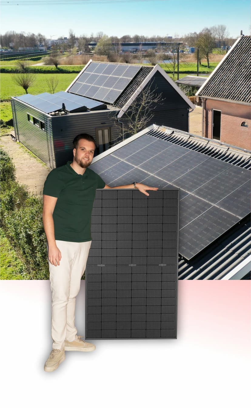 zonnepanelen op schuin pvc dak