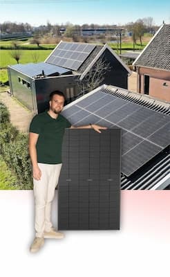 zonnepanelen op schuin pvc dak