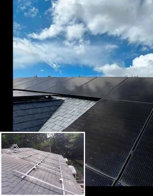 glas glas zonnepanelen op leistenen dak 3